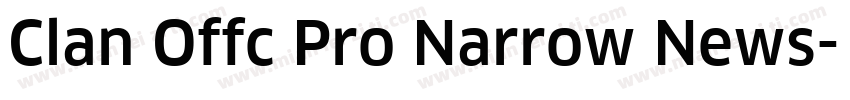 Clan Offc Pro Narrow News字体转换